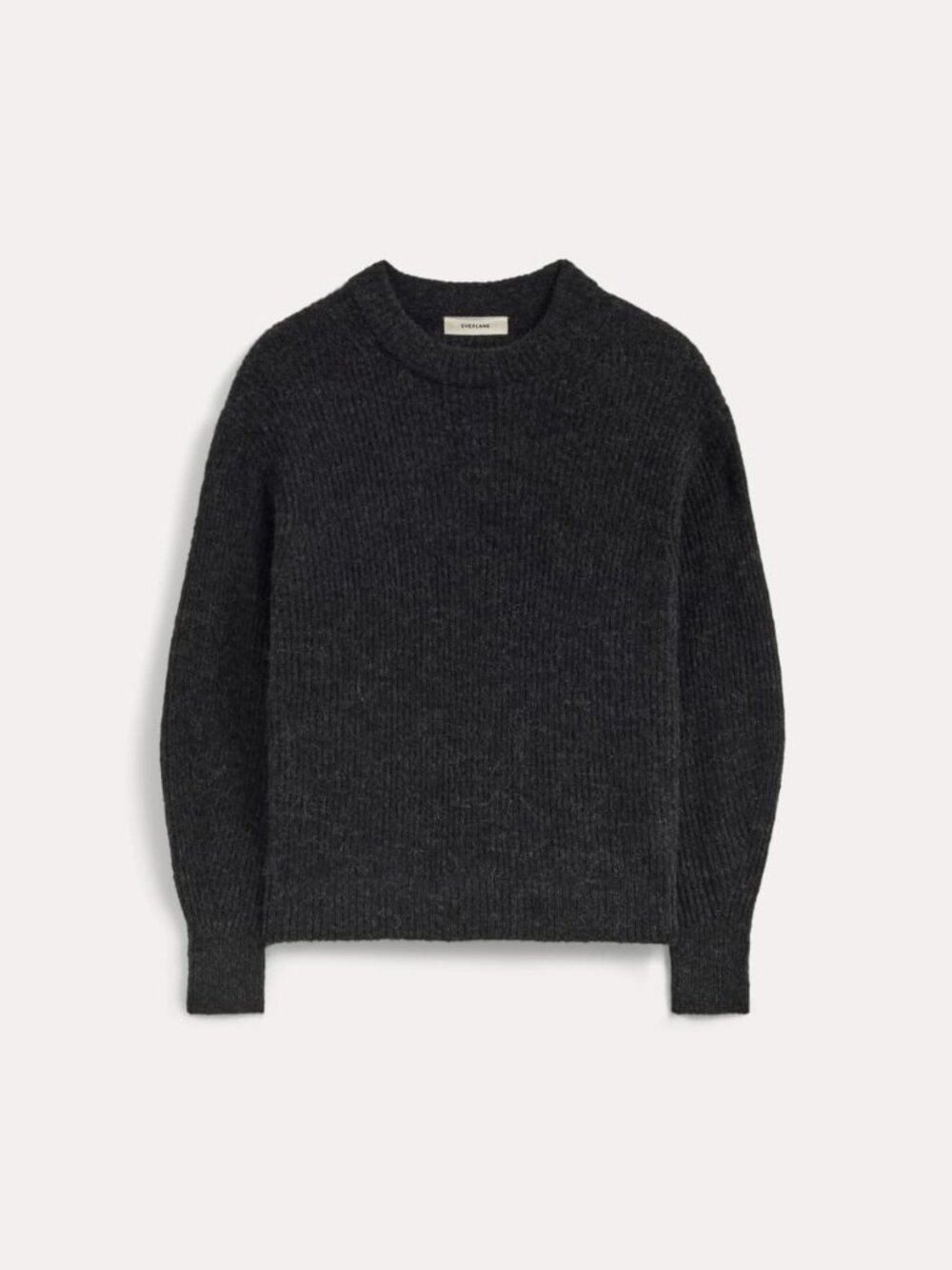 Everlane Alpaca oversized crewneck Sweater size medium heathered black